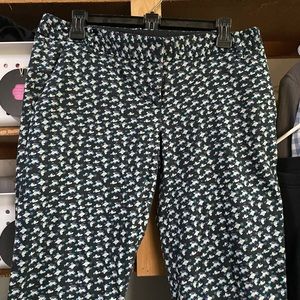 Limited size 6 Drew cut Capri multi color blue